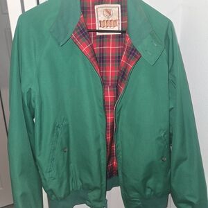 Baracuta G9 Green Bomber Jacket with Plaid Lining
